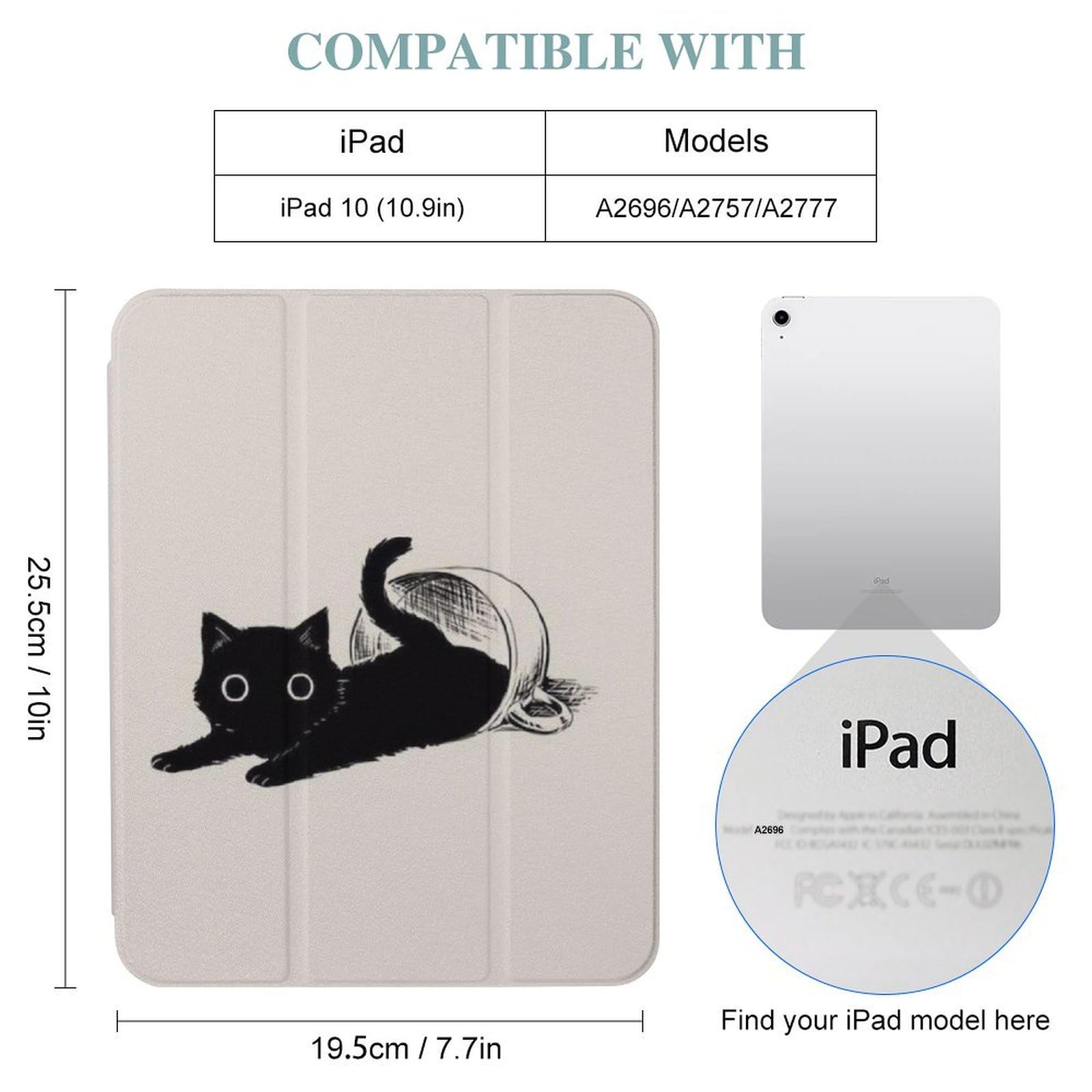 Amazon.co.jp: 猫 猫柄 動物柄 ipad ケース iPad 10 ケース おしゃれ